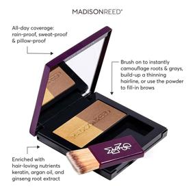 img 3 attached to Madison Reed Root Touch Up Powder, Cascata and Pinoli - Blonde, Instant Root & Gray Coverage, Thinning Hairline Filler, Long-Lasting All-Day Formula, 0.13 Oz (60 Applications)
