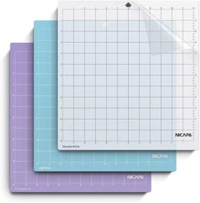 img 4 attached to Nicapa Replacement Cutting Mat For Silhouette(12X12 Inch 3Pack-Standardgrip、Lightgrip、Stronggrip) Adhesive&Amp