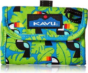 img 4 attached to 🔍 Оптимизированный поиск: Кошелек KAVU Wally Trifold с монетным карманом и кольцом для ключей