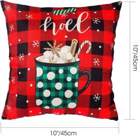 img 3 attached to Christmas Pillowcase Farmhouse Decorations 4 Piece