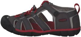 img 3 attached to 👧 Black KEEN Kids Seacamp Sandal - Girls' Shoes