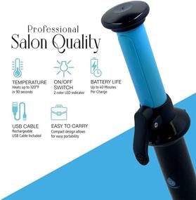 img 1 attached to 💇 Беспроводная профессиональная мини-плойка для волос Pursonic Portable Cordless с профессиональным качеством салона, обеспечивающая до 40 минут работы при перезарядке через USB