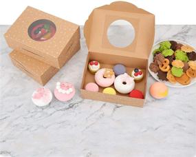 img 1 attached to 🎁 Swedin 8 3×6×2 7 Cookies Cupcakes Packaging: Organize and Preserve Delights with Style