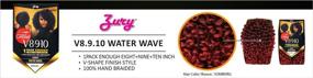 img 1 attached to 🌊 Zury Synthetic Hair Crochet Braids V8.9.10 Water Wave - 1 Pack (1B) - Optimal for SEO