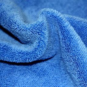 img 2 attached to 🌈 Pack of 18 Polyte Microfiber Cleaning Towels, 16x24 in, in Blue, Green, and Yellow