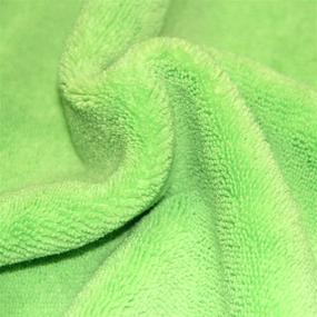 img 1 attached to 🌈 Pack of 18 Polyte Microfiber Cleaning Towels, 16x24 in, in Blue, Green, and Yellow