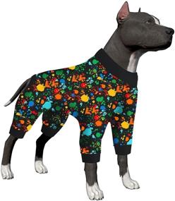 img 4 attached to 🐶 LovinPet Lightweight Pullover Dog Pajamas – Full Coverage Pjs for Post Surgery & Anxiety Relief with UV Protection & Handiwork Decoupage Ink Prints