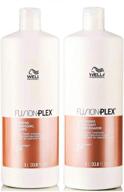 💆 wella fusionplex shampoo & conditioner duo: 33.8 oz - enhance hair care logo