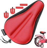 anzome bike seat cushion cover for kids 🚲 bike: gel comfort saddle pad for boys & girls bikes logo