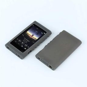 img 3 attached to Soft Silicone Protective Skin Case Cover for Sony A55 Walkman NW-A55HN/A56HN/A57HN/A50/A55/A56/A57 (Clear Black)