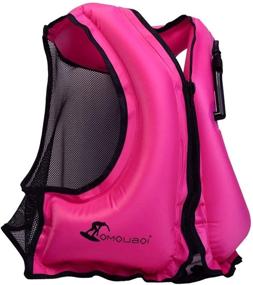 img 4 attached to 🏊 OMOUBOI Inflatable Snorkel Vest Kayak Buoyancy Vest for Adults - Ideal Snorkel Jackets for Swimming, Snorkeling, Paddling, Boating, and Water Sports - Suitable for Beginners - Adults Only - Weight Range: 105-220 lbs