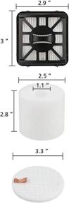 img 3 attached to 🧹 TATX 2 Hepa Filters, 2 Dust Base Filters, 2 Foam Filters, 4 Side Brushes Compatible with Shark IQ Robot R101AE RV1001AE IQ R101 UR1005AE Vacuum Self-Empty Base - Compare to 106KY1000AE