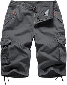 img 2 attached to 🩳 Stylish Foursteeds Women's Camo Cargo Shorts with a Flattering Fit and Multiple Pockets