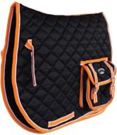 🐴 quilted english horse saddle pad - st. charles trail all purpose with pockets (model 7298) logo