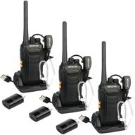 📻 retevis rt27 walkie talkie long range - rechargeable two way radios with usb charging and earpiece - ideal for adults in factory, restaurant, or school - 3 pack logo