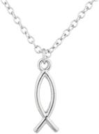 lux accessories religious symbol jesus necklace logo