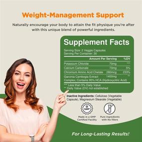 img 1 attached to 🍃 Pure Garcinia Cambogia Extract Supplement - Fast Acting Natural Pills with 95% HCA for Goal Achievement - Energy Boosting for Men and Women with Hydroxycitric Acid