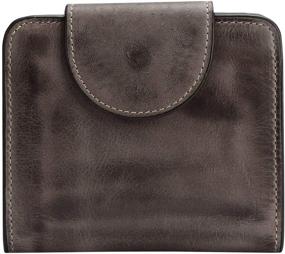 img 2 attached to Yafeige Tri Fold Women's Handbags & Wallets: Sleek Gray Design for Ultimate Security