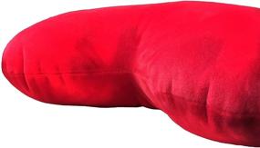 img 2 attached to ❤️ HongMall Cute Plush Red Heart Pillow Cushion Toy - Perfect Valentine's Day Gift for Friends, Children, Girls, and Dogs - Ideal for Living Room, Bedroom, Dining Area, Sofa, Cars - 13 X 11 Inch Size (Red)