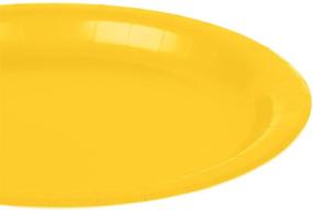 img 1 attached to Sunshine Yellow Round Paper Plates, 7 inch, Pack of 20, Party Supplies (64015.09) by amscan