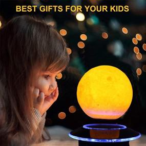 img 1 attached to 🌕 VGAzer Magnetic Levitating Moon Lamp Night Light: Floating & Spinning Freely, Gradually Changing LED Lights, Perfect Home and Office Décor, Unique Holiday Gift and Night Light!