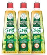 🌿 vertt natural dish soap: vegan dish detergent for spotless, grease-free dishes - 3 pack, 500ml each logo