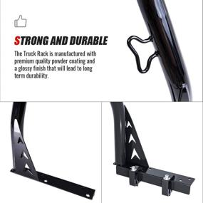 img 2 attached to 🚚 AA-Racks Model X33 Low-Profile Pickup Truck Ladder Racks – Matte Black with C-Clamps – 8 Bar Set