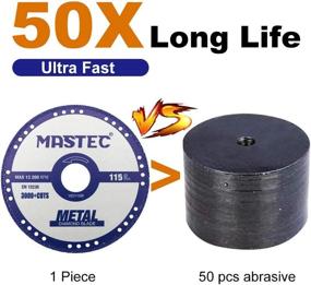 img 3 attached to Mastec Metal Cutting Blades - 4.5 Inch Rim Cut Off Disc - 7/8 Inch Arbor