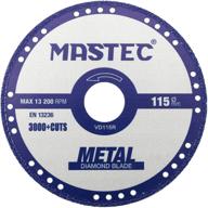 mastec metal cutting blades - 4.5 inch rim cut off disc - 7/8 inch arbor logo