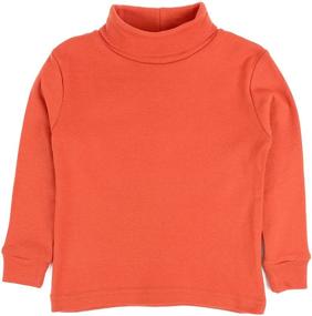 img 4 attached to 👕 Leveret Boys' Solid Magenta Turtleneck Cotton Clothing