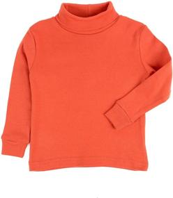 img 1 attached to 👕 Leveret Boys' Solid Magenta Turtleneck Cotton Clothing