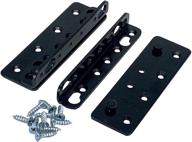 🛏️ easy and secure assembly: set of 4 no-mortise bed frame brackets for connecting headboard & footboard to side rails - includes screws & instructions логотип