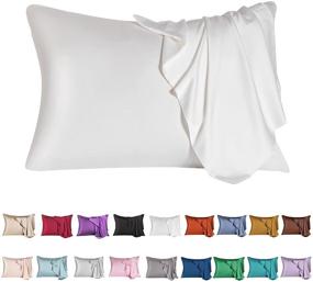 img 4 attached to 💆 Revitalize Your Hair and Skin with Mulberry Silk Pillowcase – Cooling, Allergen-Proof, Dual-Sided, Soft Breathable Cover (20"x26", 1 Pcs, White)