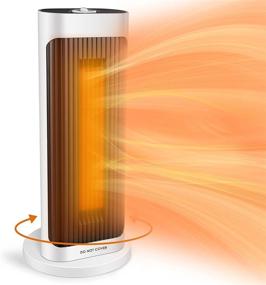 img 3 attached to 🔥 Efficient Tower Space Heaters: 1500W/750W Ceramic Electric Heater for Indoor Use with Thermostat, Safety Features, Widespread Oscillation & 200 Sq Ft Heat Coverage - Ideal for Office Room Desk