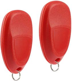 img 1 attached to 🔑 Chevy Cobalt Malibu/Buick Allure Lacrosse/Pontiac G5 G6 Grand Prix Solstice/Saturn Aura Sky Key Fob Keyless Entry Remote Set of 2 - Red (22733524), 2005-2012