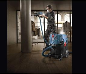 img 1 attached to 🔵 Bosch VAC090S 9-Gallon Dust Extractor with Semi-Automatic Filter Cleaning, Blue