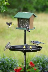 img 1 attached to 🦜 Premium Seed Catcher Tray for 1-Inch Straight Birding Pole - No Pole or Feeder Included