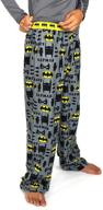 cozy batman boy's flannel pajama pants - sleep in superhero style! logo