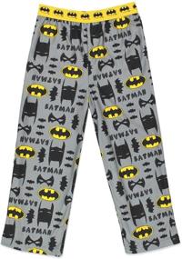 img 1 attached to Cozy Batman Boy's Flannel Pajama Pants - Sleep in Superhero Style!