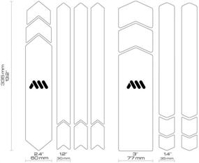 img 1 attached to 🚲 All Mountain Style AMS High Impact Frame Guard Full - Ultimate Bike Scratch and Ding Protection