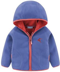 img 4 attached to 🧥 LittleSpring Boys' Clothing: Toddler Full Zip Fleece Jacket in Jackets & Coats - Top Quality and Style!