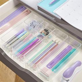 img 1 attached to Organize Your Vanity and Desk with STORi Clear Plastic Drawer Organizers - 6 Piece Set!