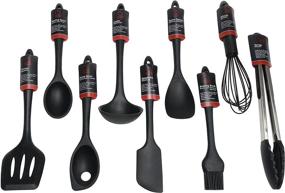 img 1 attached to 🔧 Enhance Your Kitchen Experience with Chef Craft Premium Silicone Kitchen Tool and Utensil Set: 9 Piece Set in Sleek Black