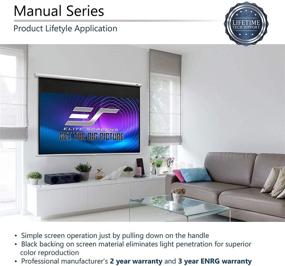 img 2 attached to Elite Screens Manual 100 INCH Projector Television & Video