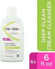 img 2 attached to 🧴 pHisoderm Deep Clean Cream Cleanser for Normal to Dry Skin - 6 fl oz Bottle (Pack of 6) for Effective Cleansing