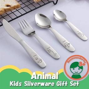 img 3 attached to Silverware Stainless Flatware Learning Birthday