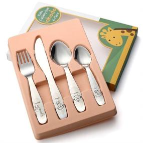img 4 attached to Silverware Stainless Flatware Learning Birthday