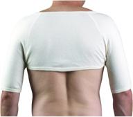 relieve arthritis pain with otc angora shoulder warmer in white, medium size logo