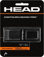 🎾 head contour cushion pro tennis racket grip replacement - tacky handle tape - black logo