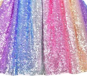 img 1 attached to 🌈 Easter Girls' Clothing featuring Rainbow Sequin Headband for Girls